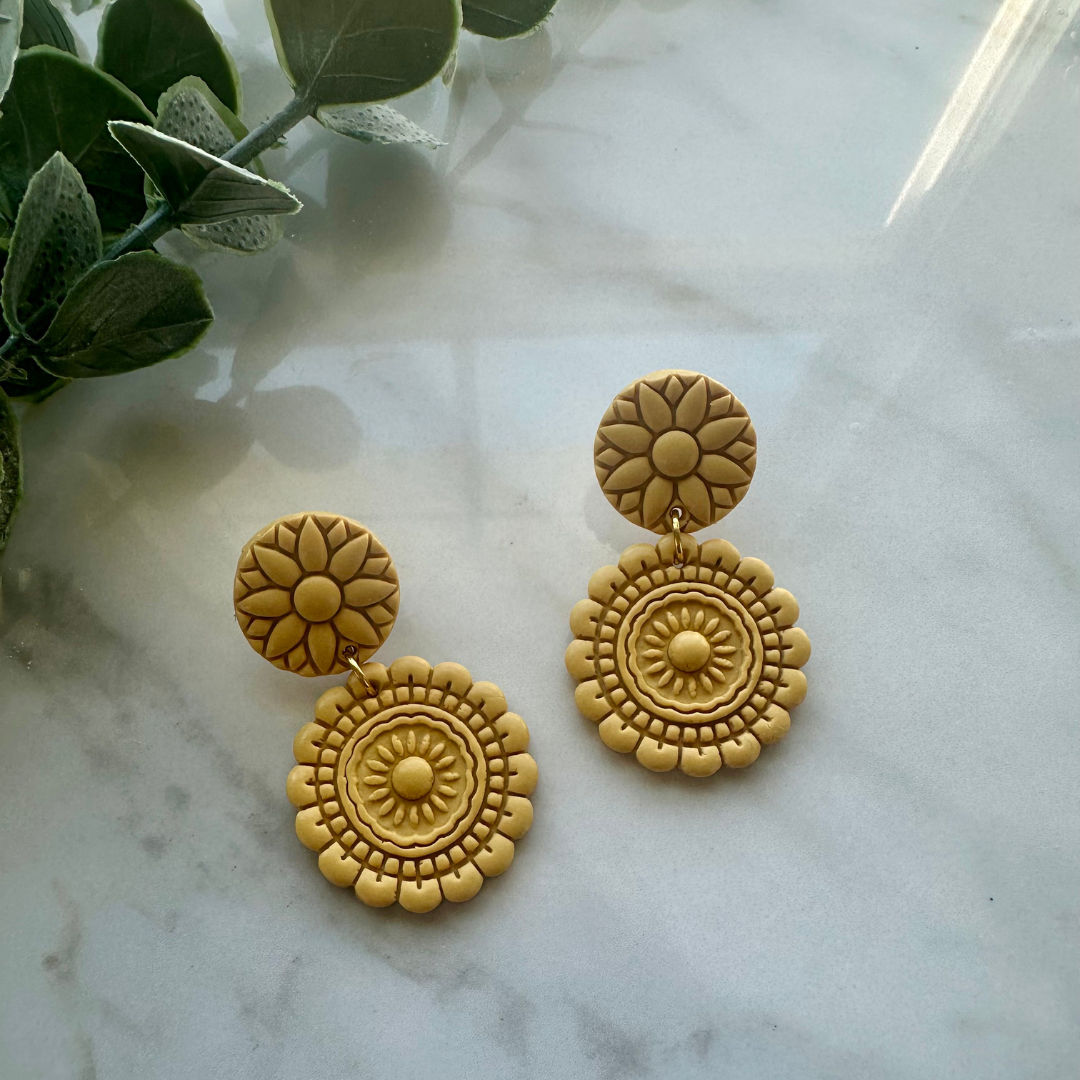 Color Bloom Mandala Earrings