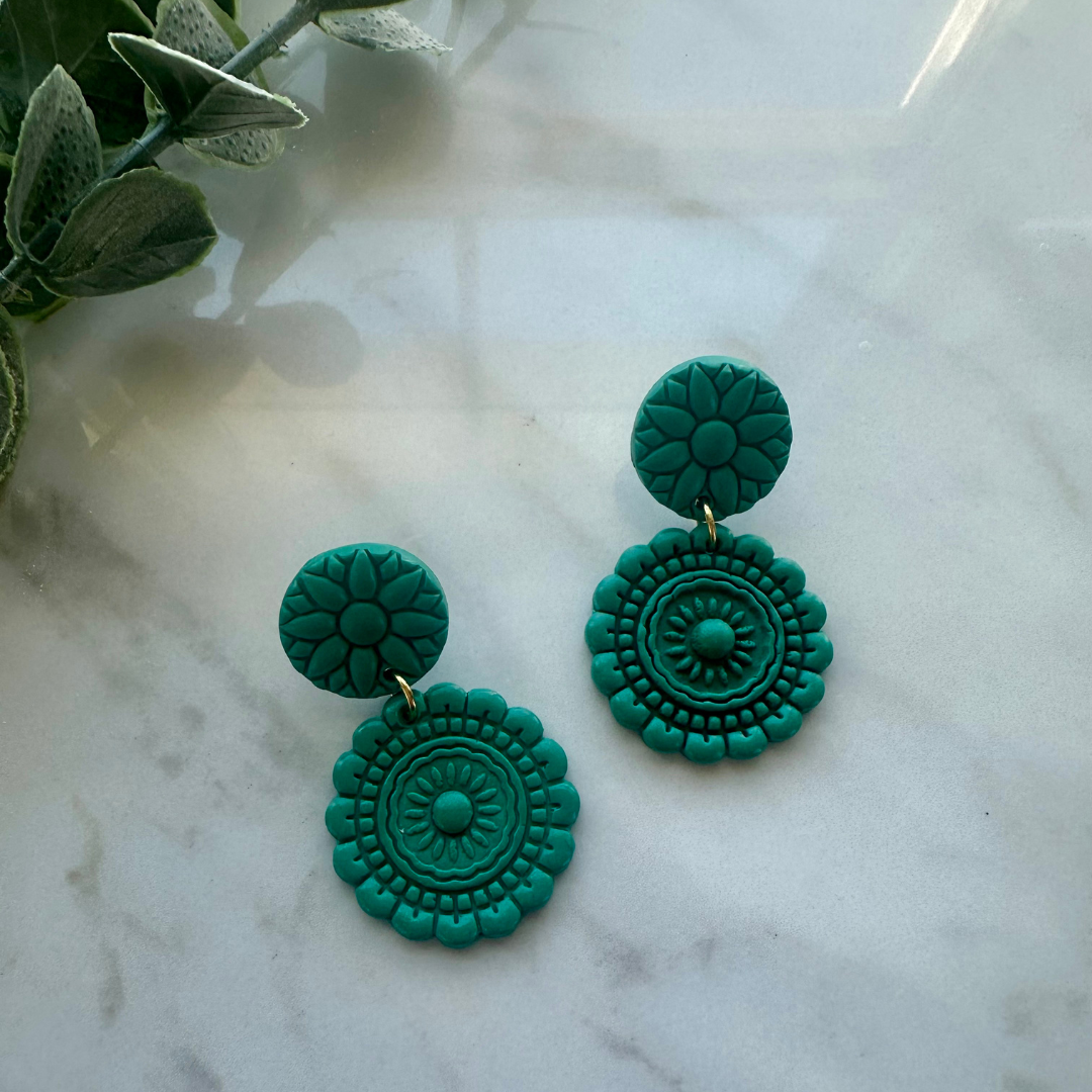Color Bloom Mandala Earrings