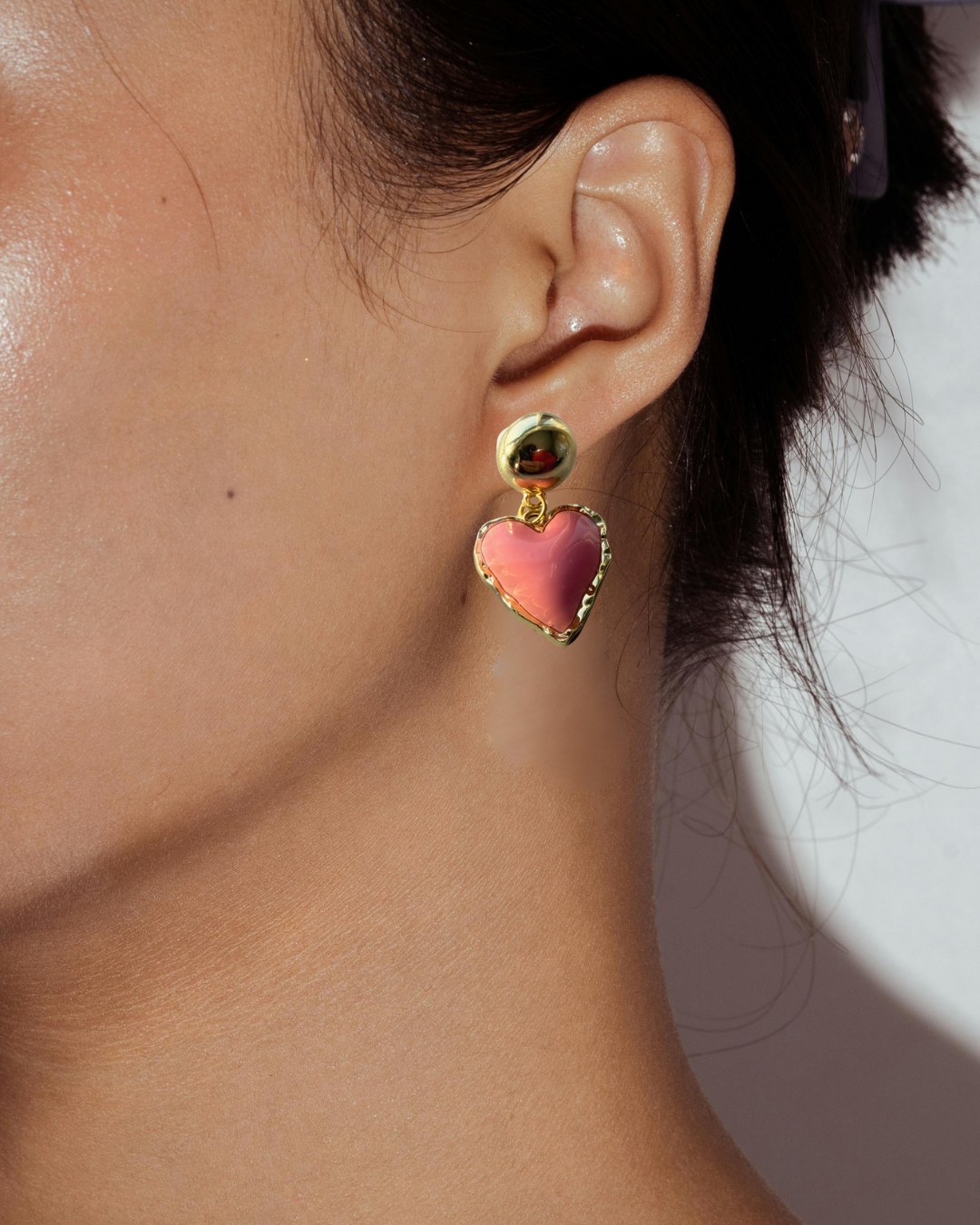 Blush Darling Heart Earrings