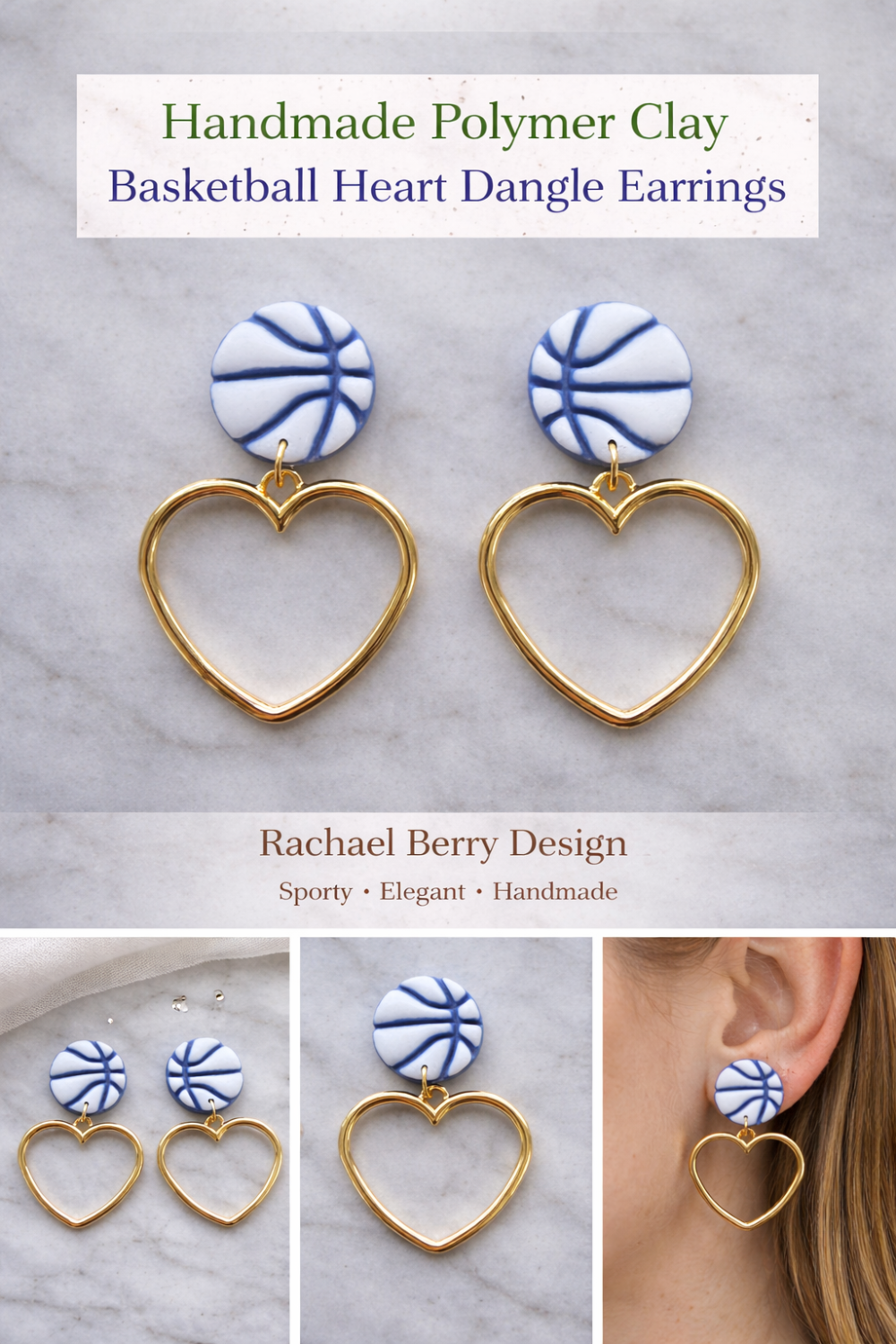 Game Day Heart Dangles