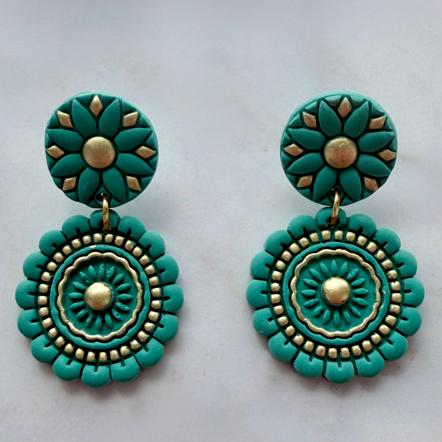 Color Bloom Mandala Earrings