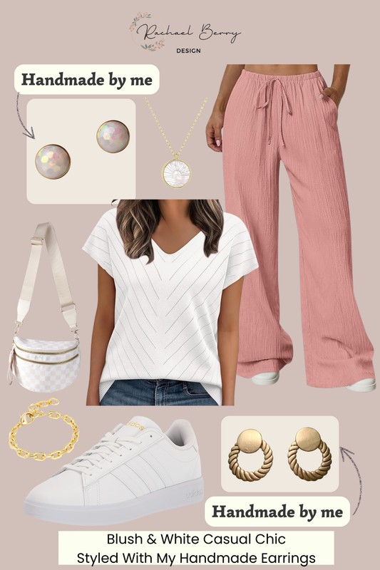 Blush & White Casual Chic