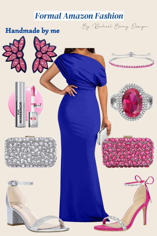 The Blue and Pink Formal Look