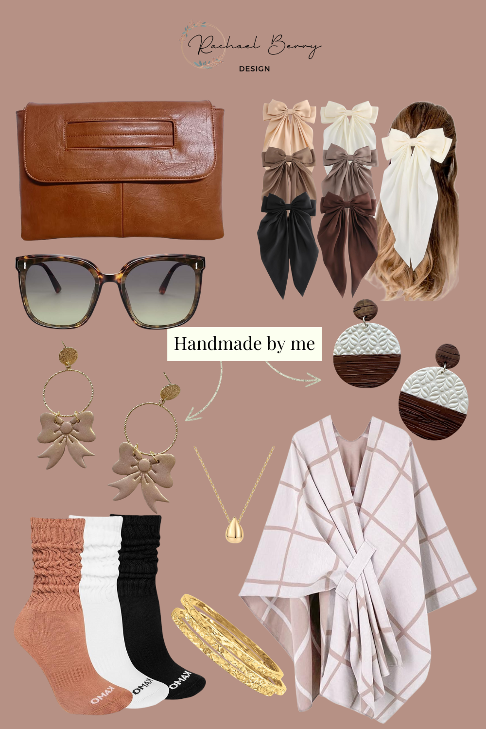 Neutral Chic Accessories: Cozy Layers, Bows & Handmade Details