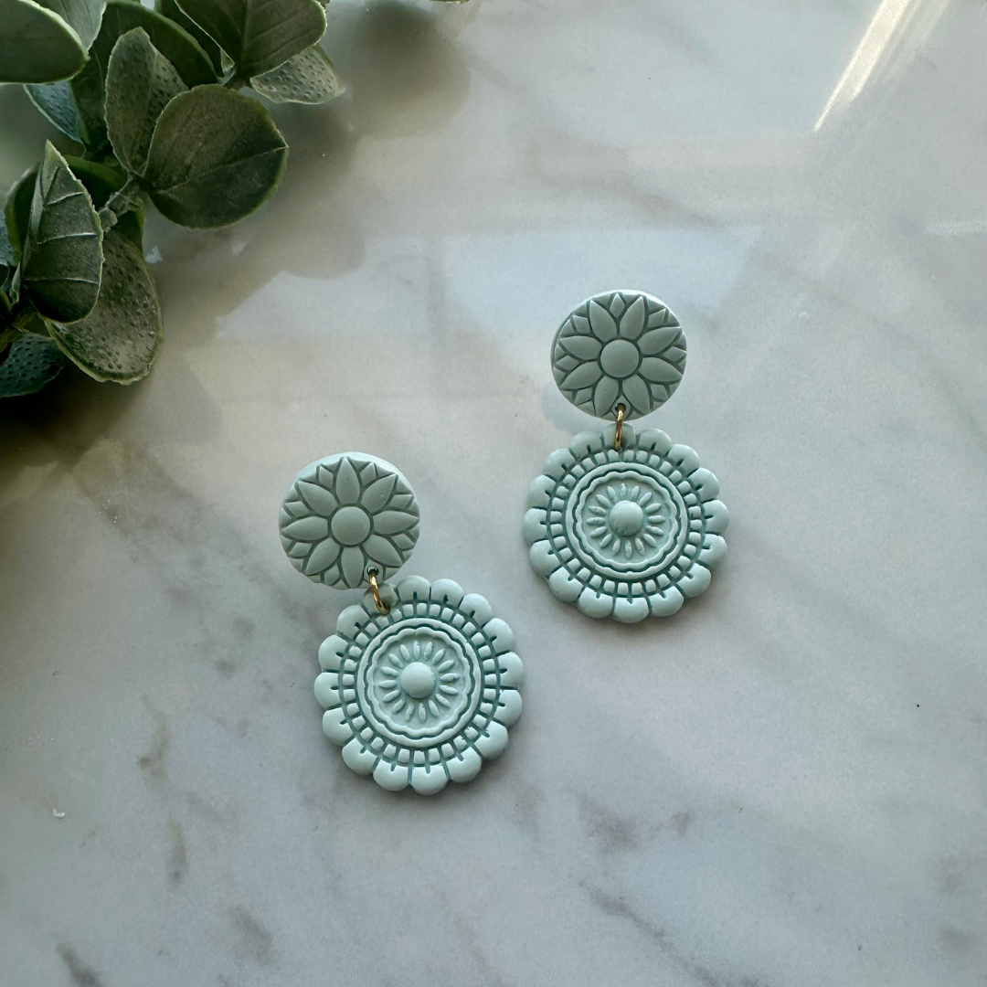 Color Bloom Mandala Earrings