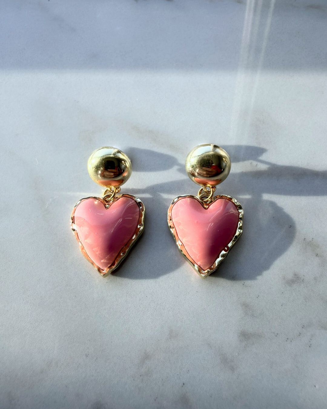 Blush Darling Heart Earrings