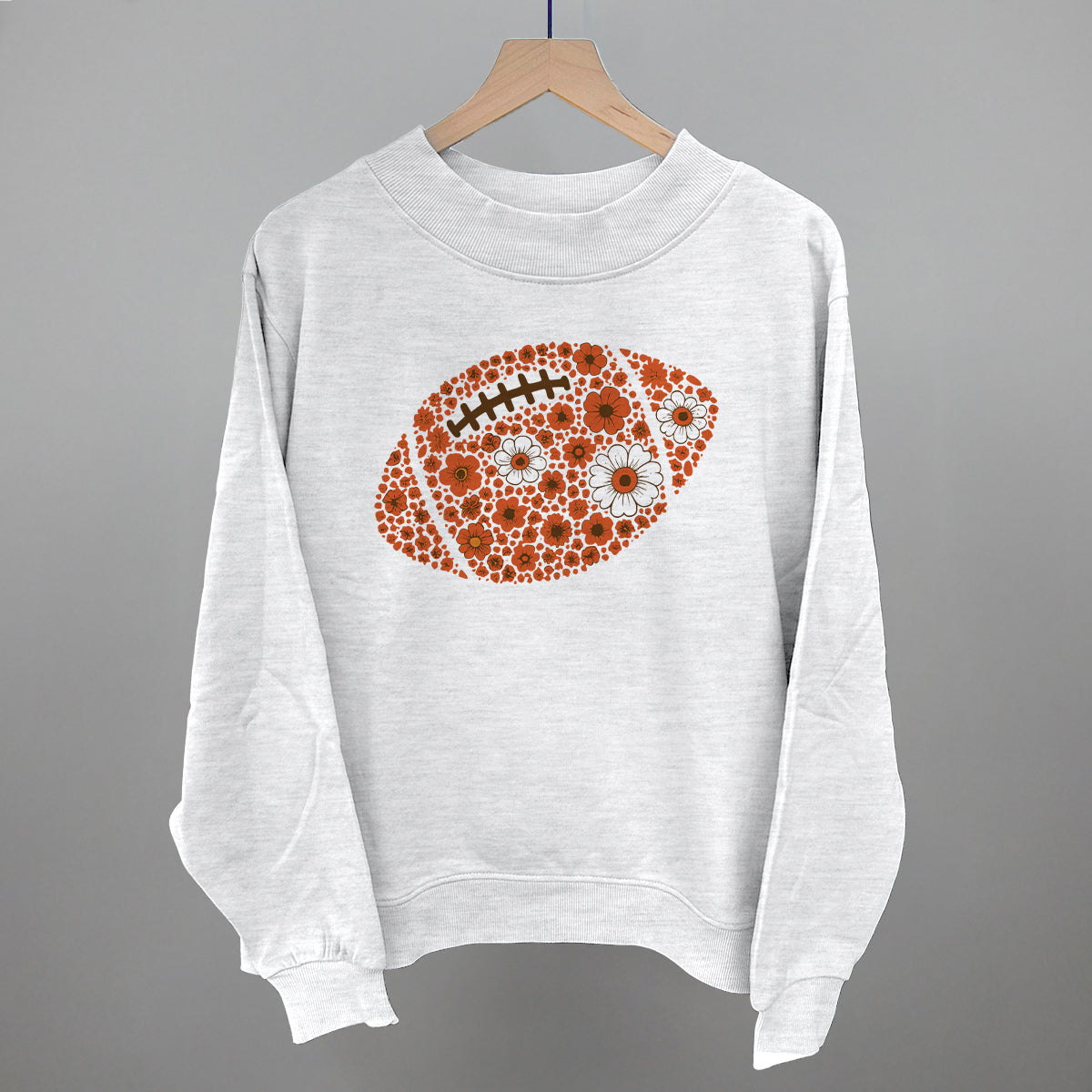 Floral Football Orange