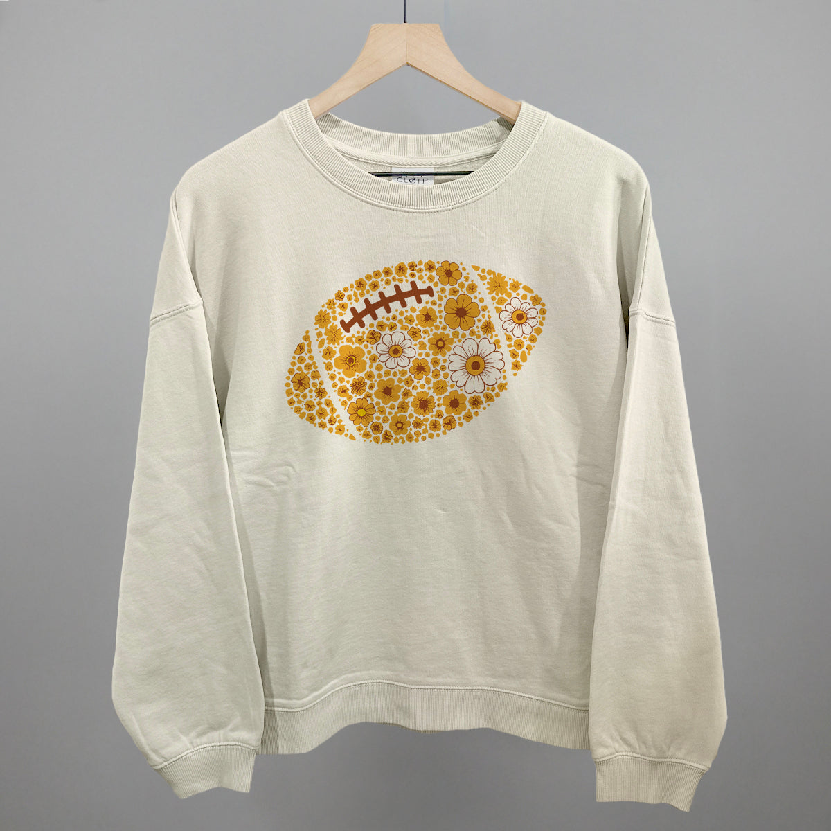 Floral Football Yellow
