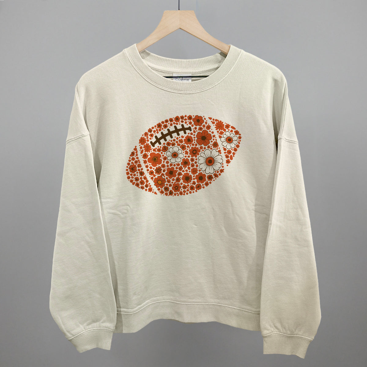 Floral Football Orange
