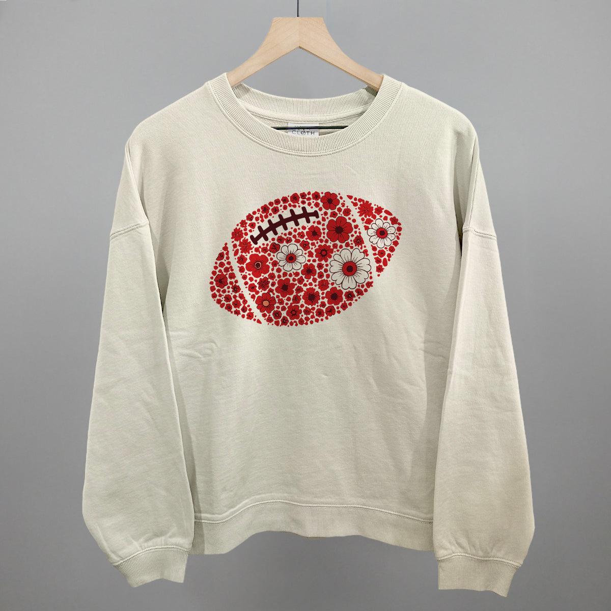 Floral Football Red