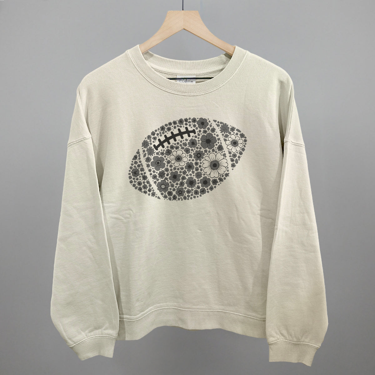 Floral Football Grey
