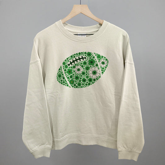 Floral Football Green