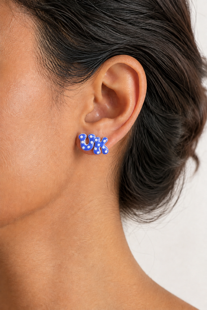 Team Spirit Polka Dot Studs