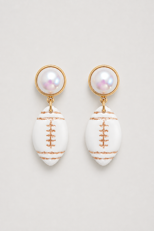 Sunday Pearls Football Drops