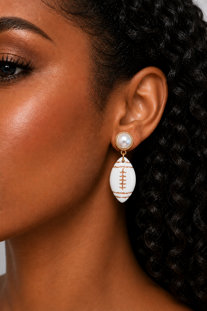 Sunday Pearls Football Drops