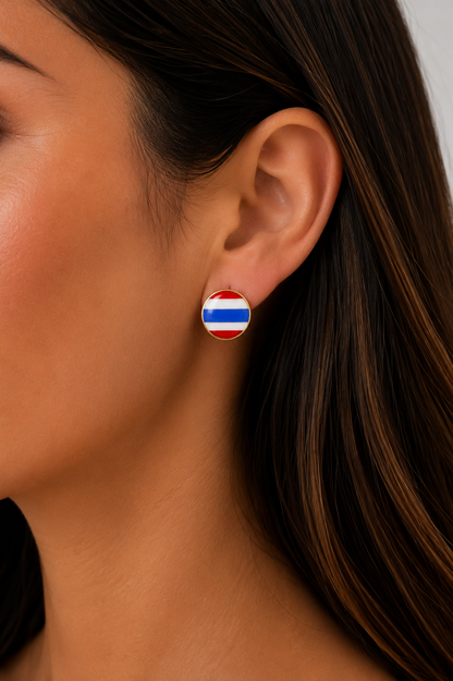 Patriot Stripe Studs