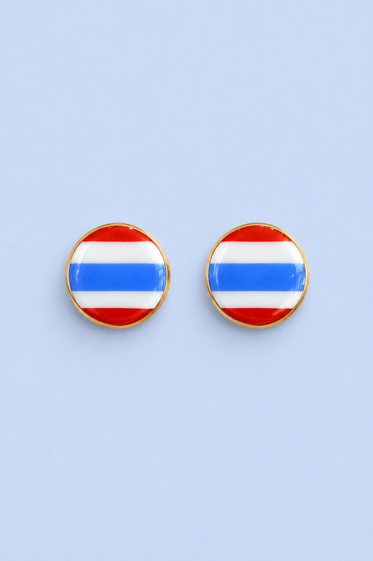 Patriot Stripe Studs
