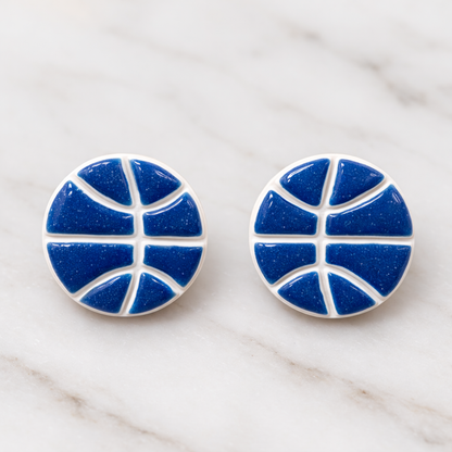 Game Day Sparkle Basketball Studs
