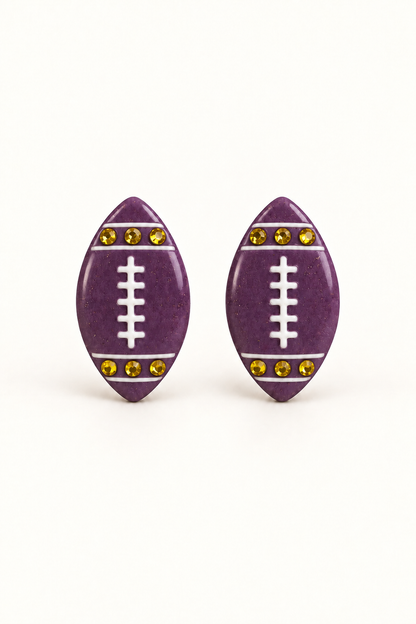Friday Night Lights Football Studs (Multiple Team Colors)