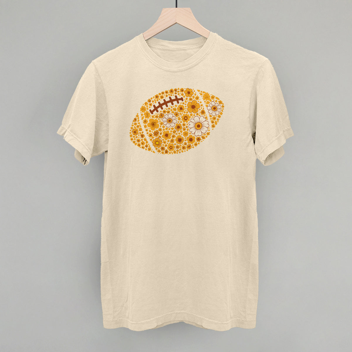 Floral Football Yellow