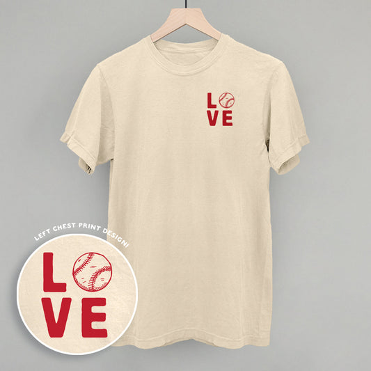 Love Stacked Baseball (Left Chest)