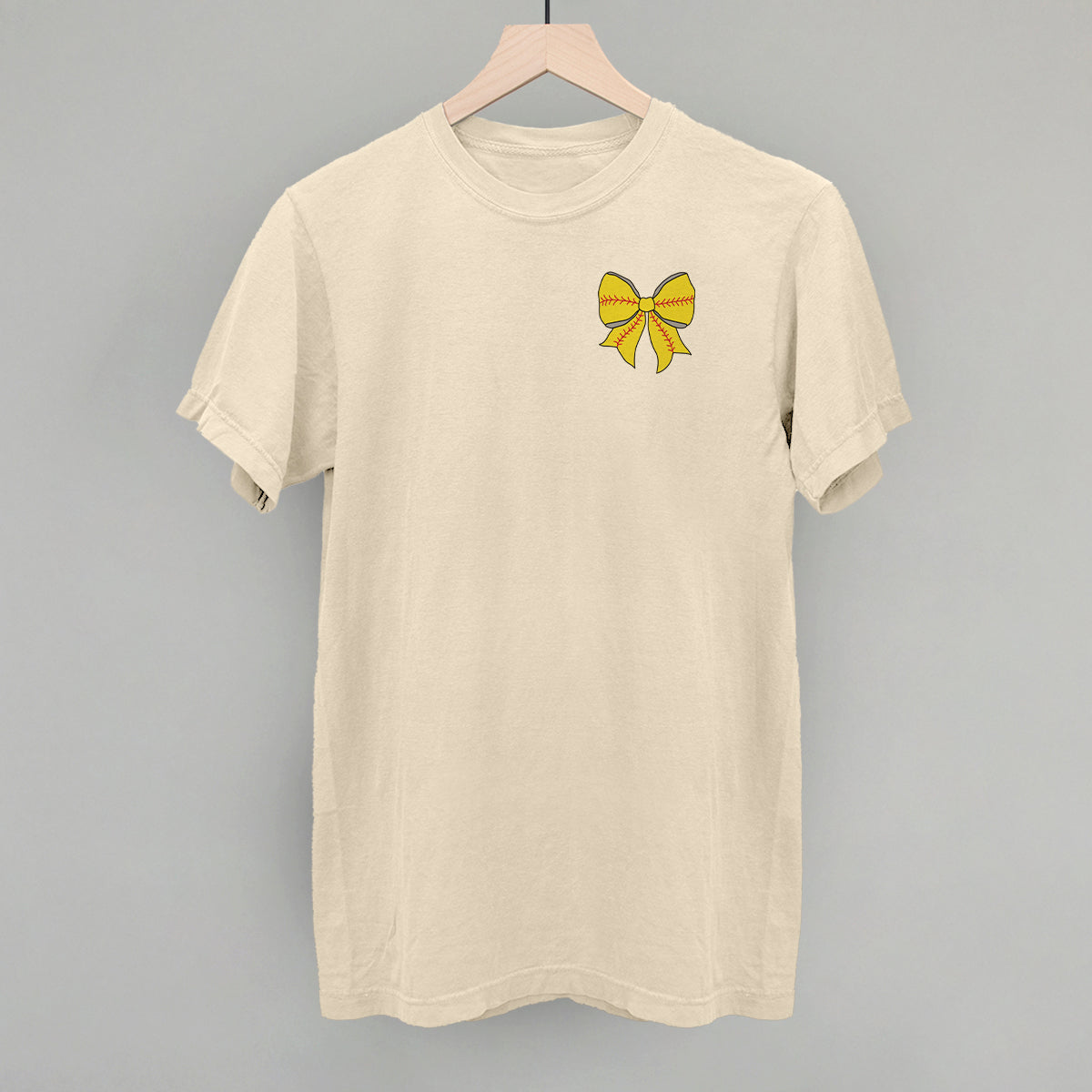 Softball Bow (Left Chest Print)