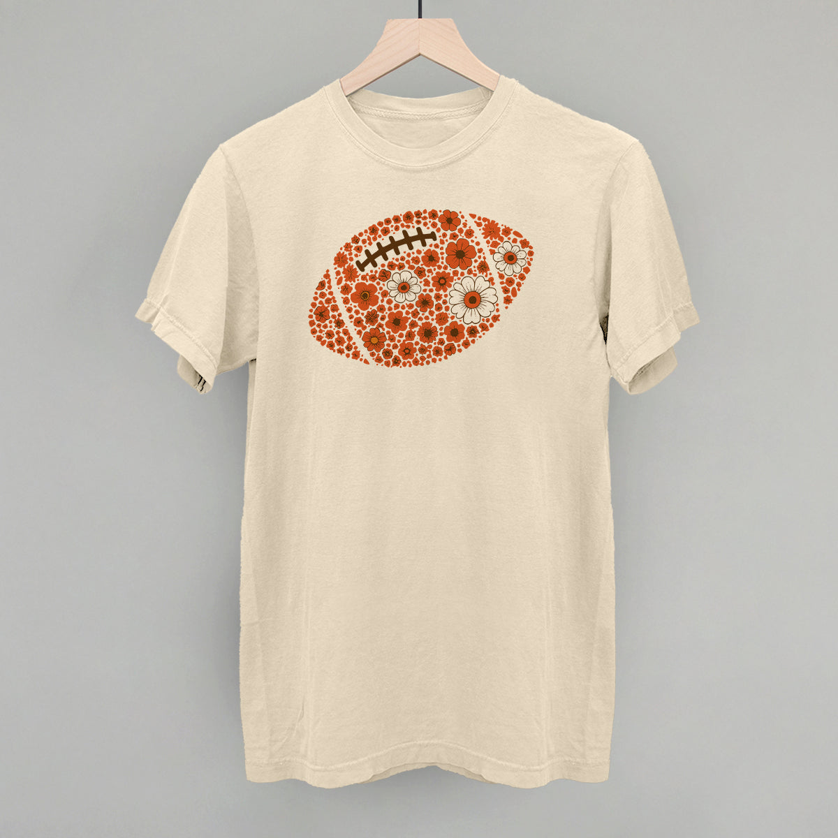 Floral Football Orange