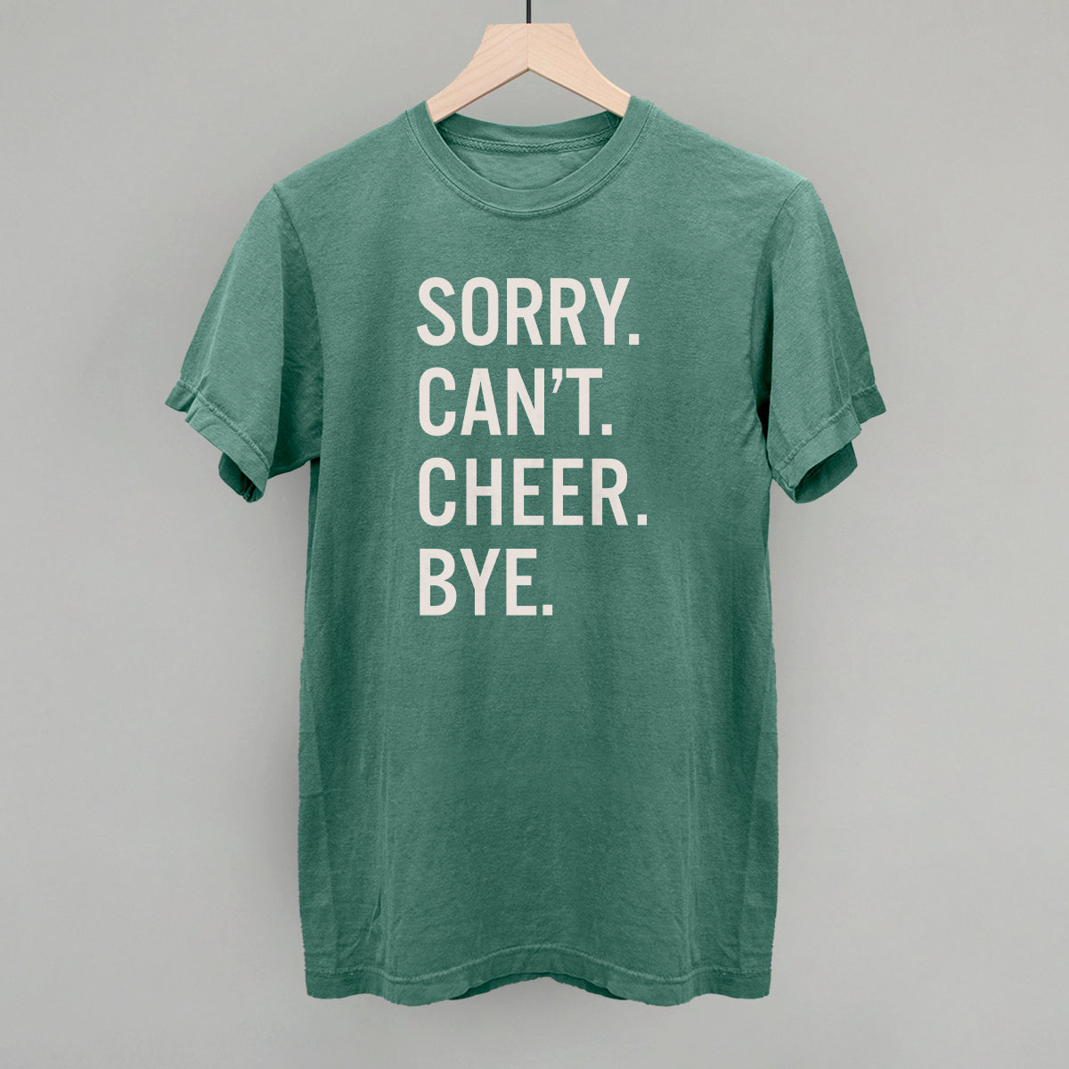 Sorry Can't Cheer Bye