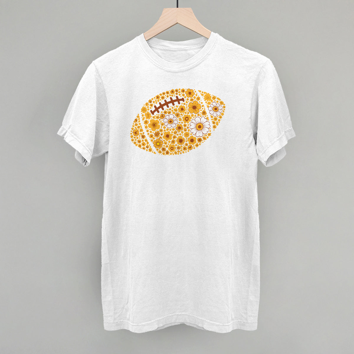 Floral Football Yellow