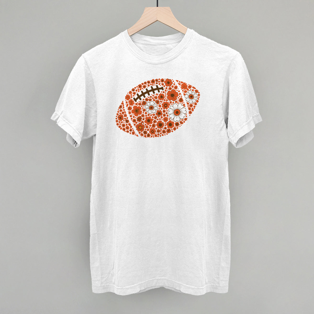 Floral Football Orange
