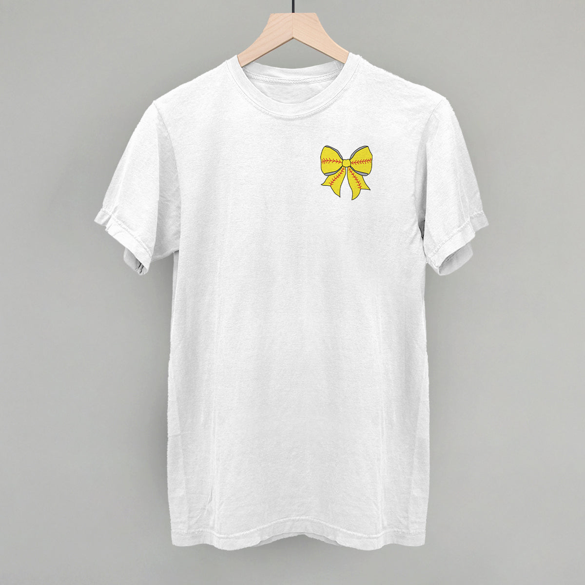 Softball Bow (Left Chest Print)