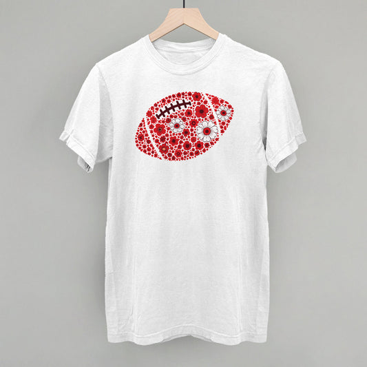 Floral Football Red