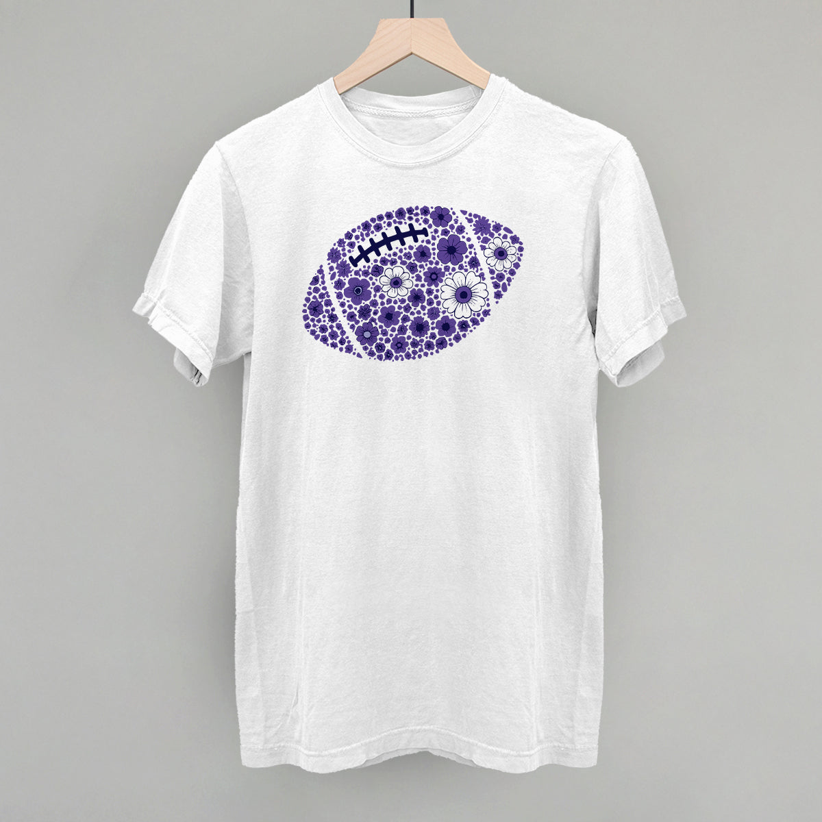 Floral Football Purple
