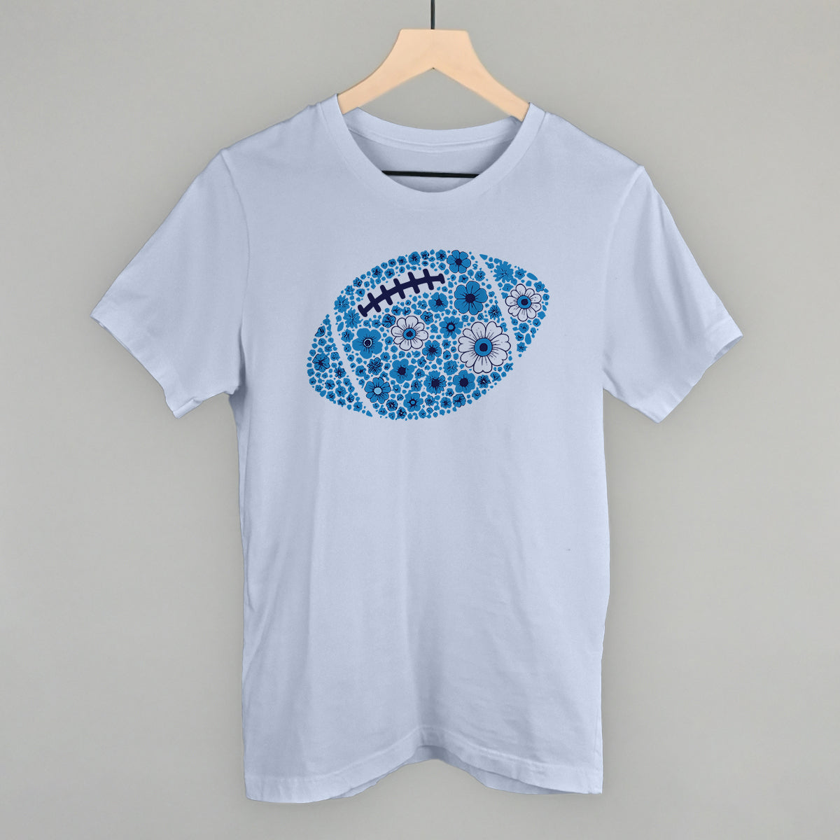 Floral Football Blue