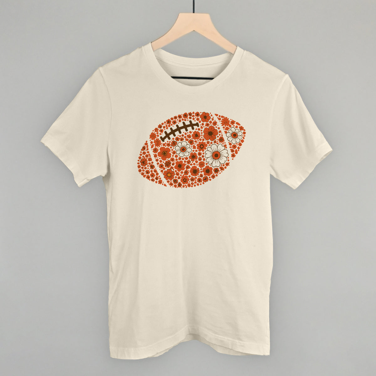 Floral Football Orange