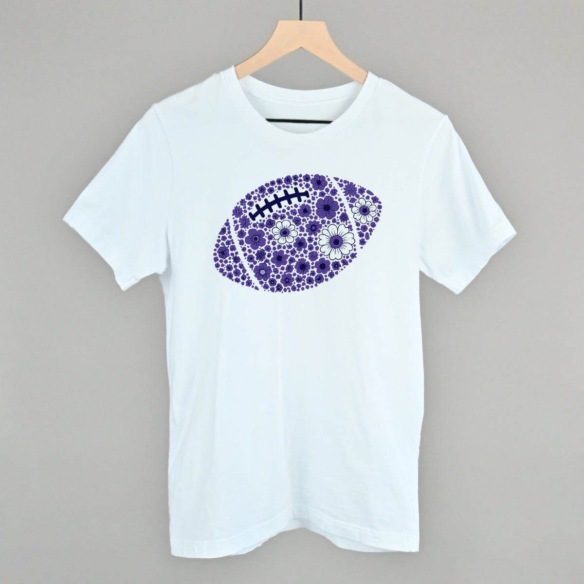 Floral Football Purple