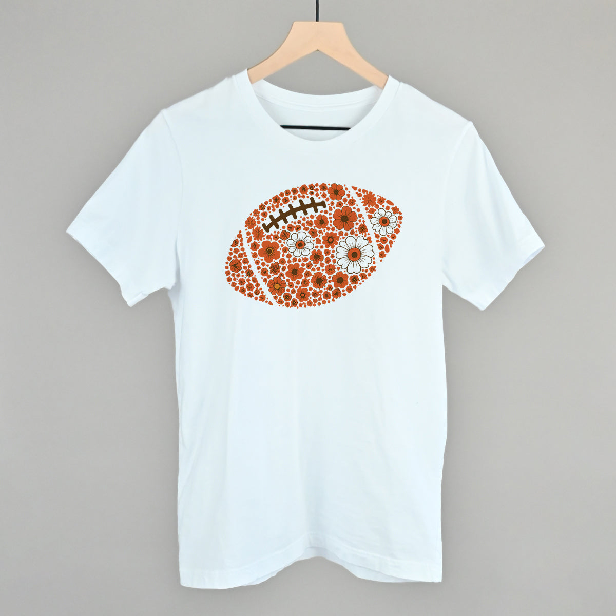 Floral Football Orange