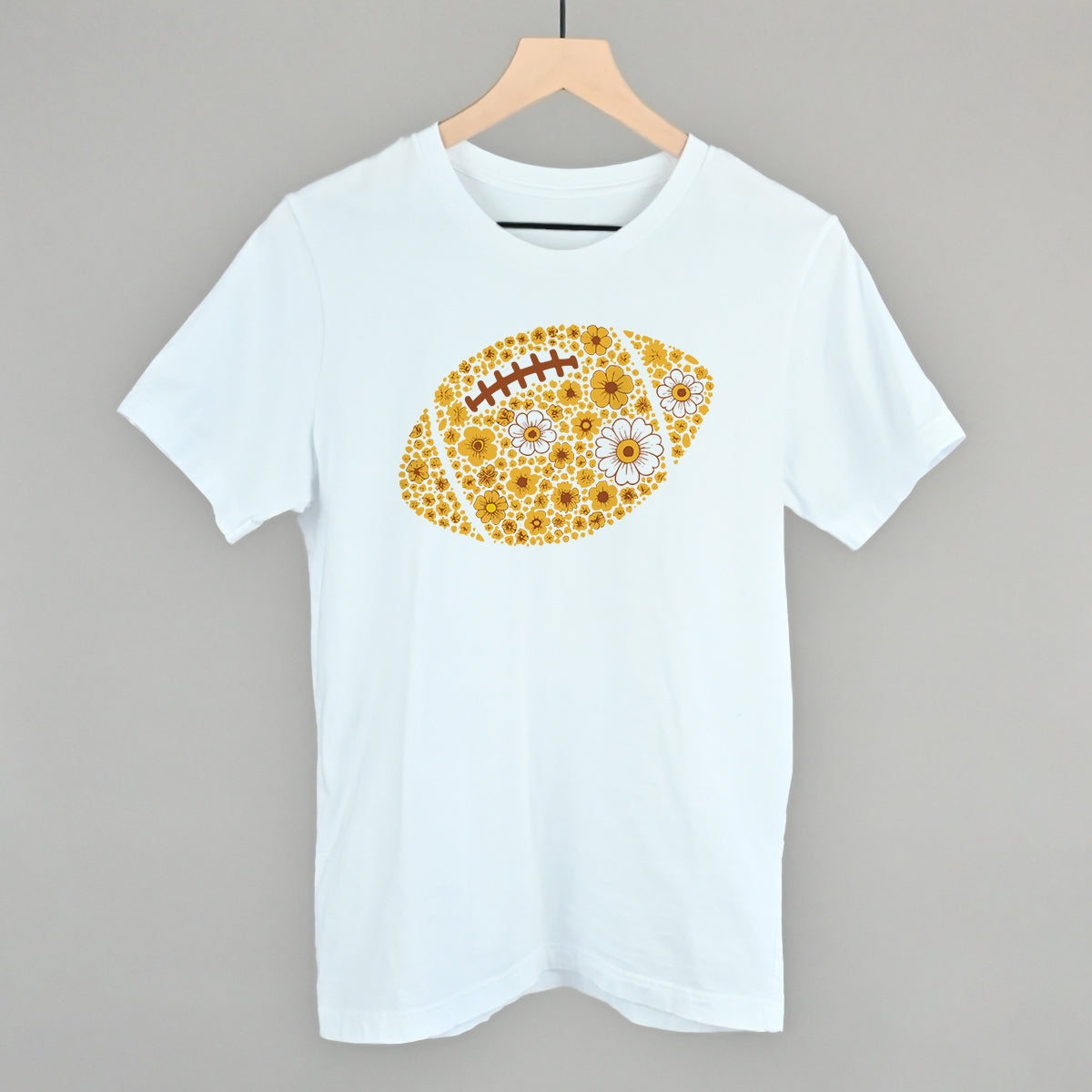 Floral Football Yellow