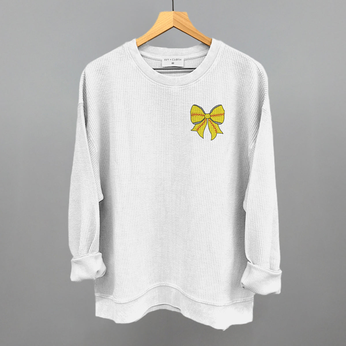 Softball Bow (Left Chest Print)