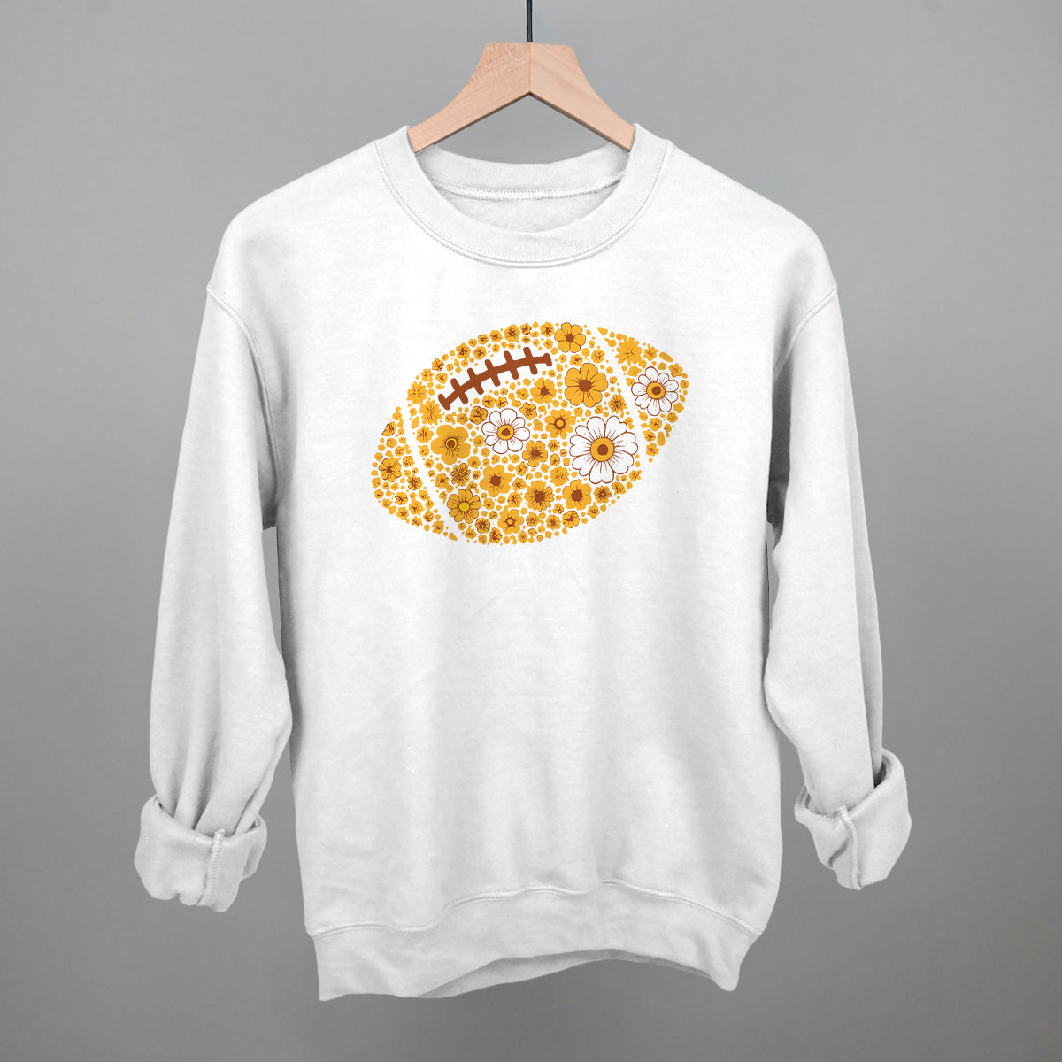Floral Football Yellow