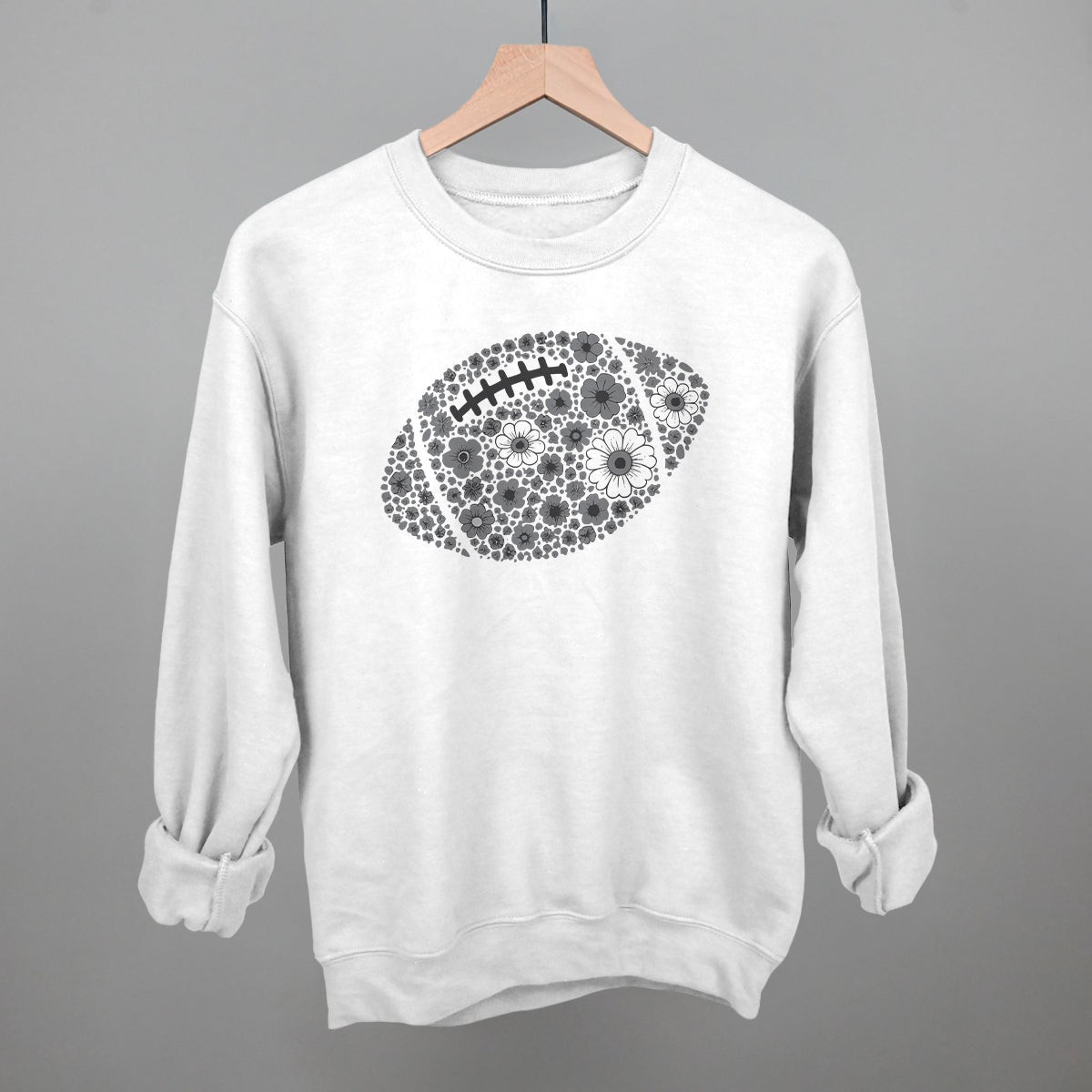 Floral Football Grey