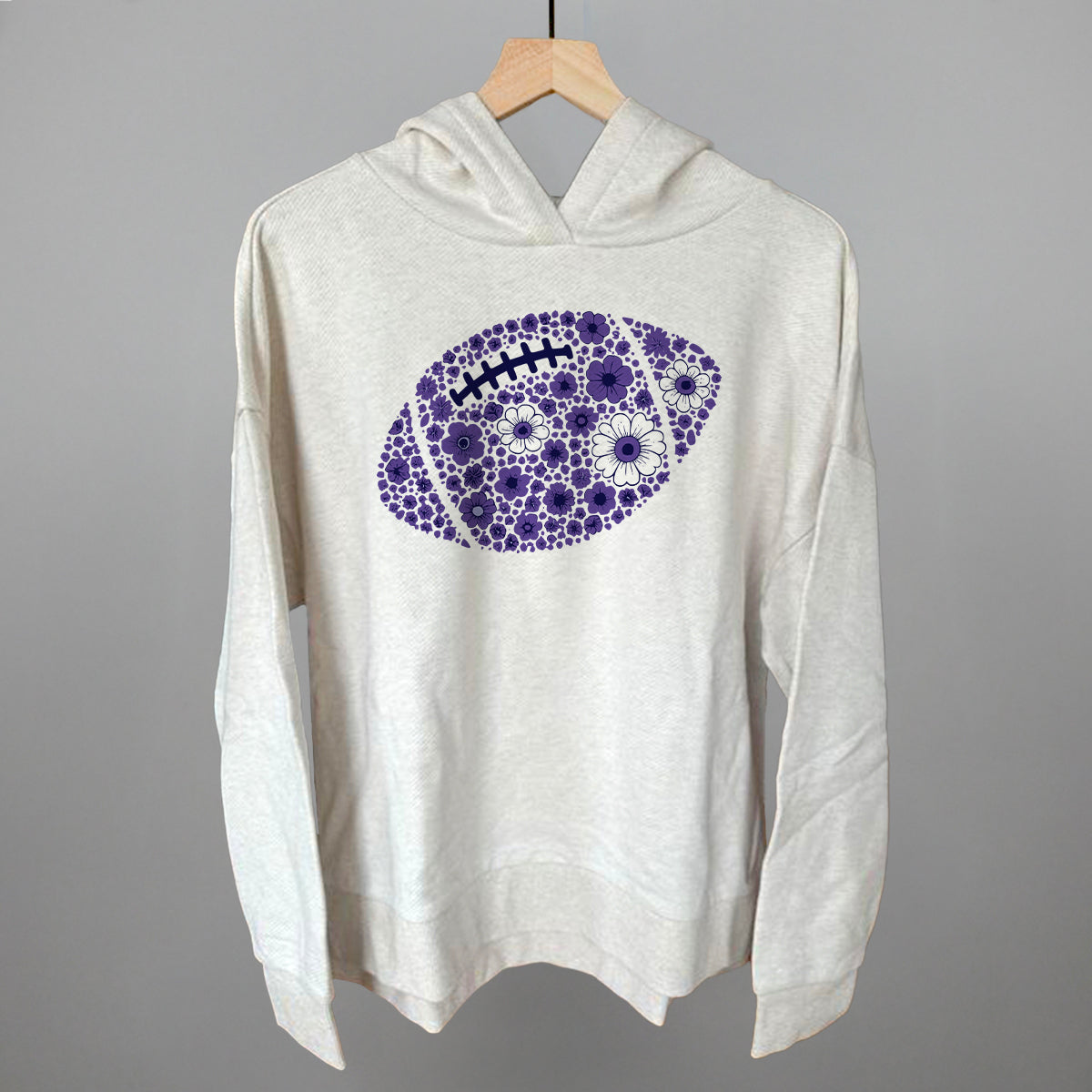 Floral Football Purple