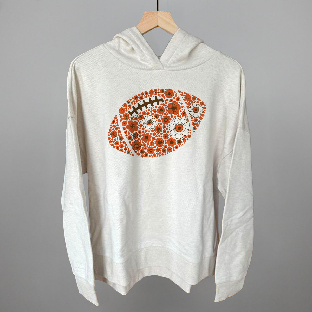 Floral Football Orange