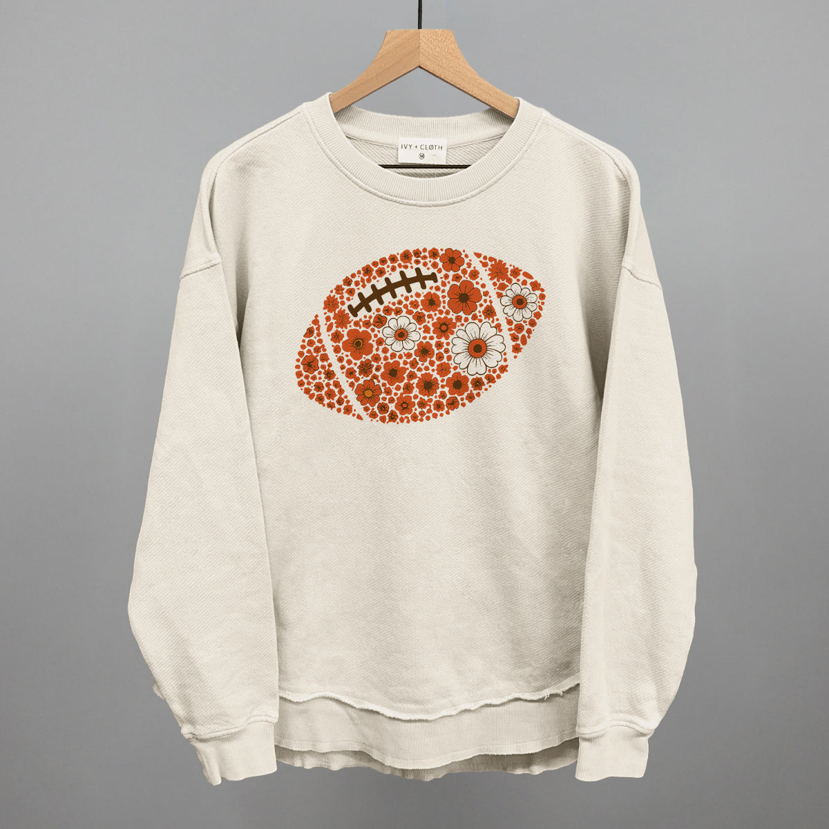 Floral Football Orange