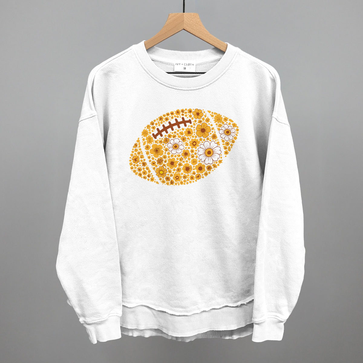Floral Football Yellow