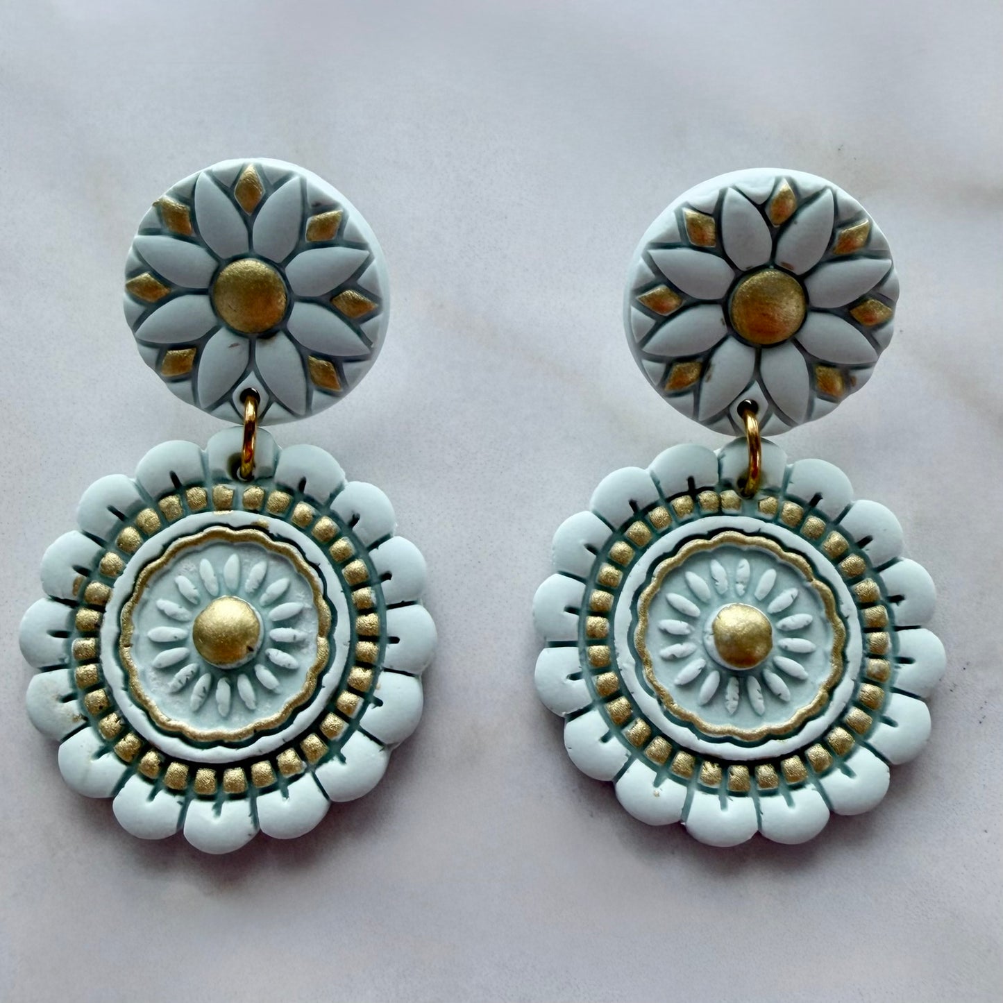 Color Bloom Mandala Earrings