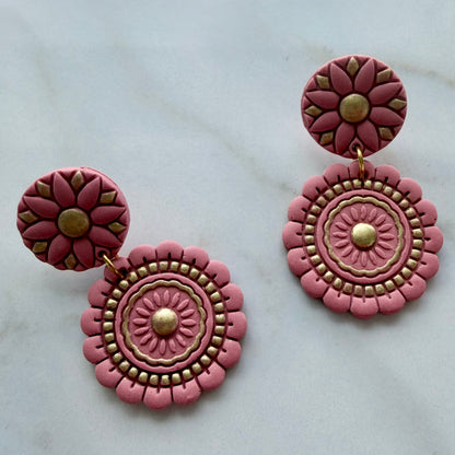 Color Bloom Mandala Earrings