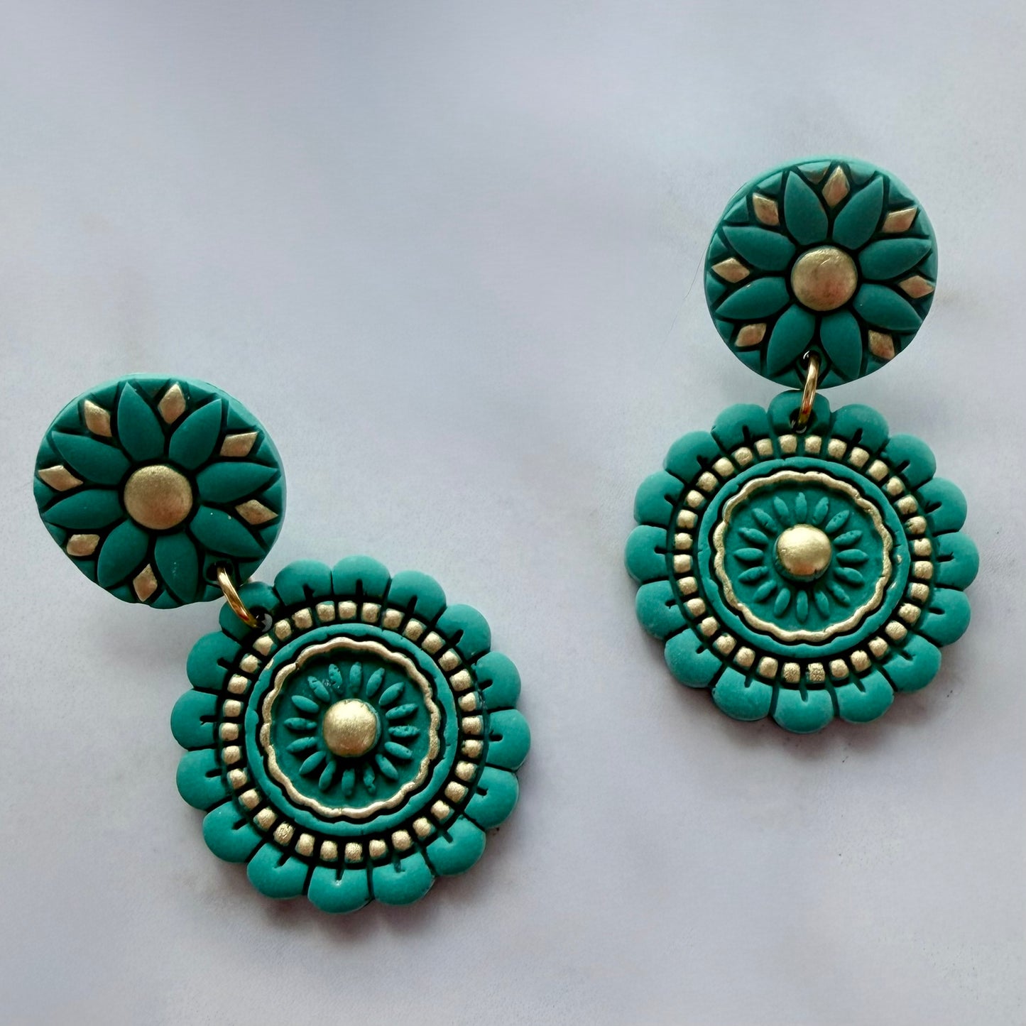 Color Bloom Mandala Earrings