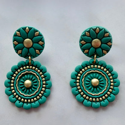 Color Bloom Mandala Earrings