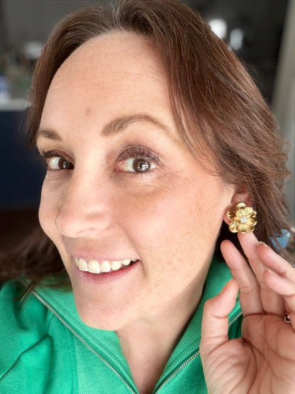 Golden Bloom Studs